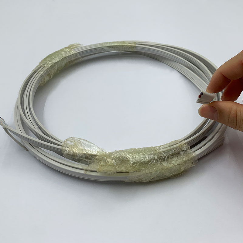 Fiber Optic Patch Cord Cable Patch Cord FTTH Drop Cable Patch Cord G657a2 Optical Fiber Patch Cord Flat White Two-Core Cable