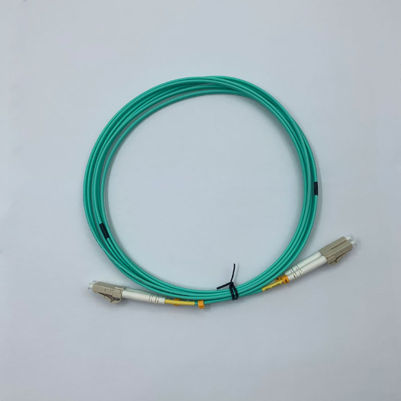 Customize Length OM3 OM4 Multimode Duplex 1 2 3 Meters Fiber Optic Patch Cord LC/UPC Connector LSZH Fiber Optic Equipment