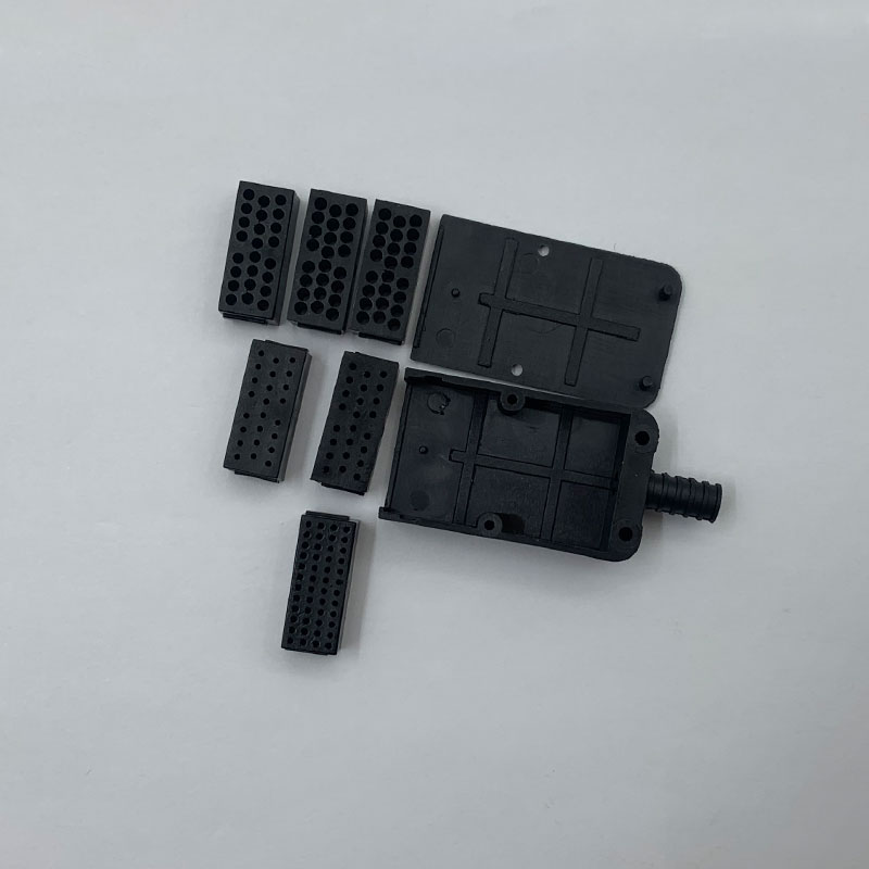 Rectangular Connector Fiber Optic Splitter 24 Position 2.0mm 1.2mm 0.9mm 48 Position 0.9mm Fiber Optic Pigtail Panel Mount Black