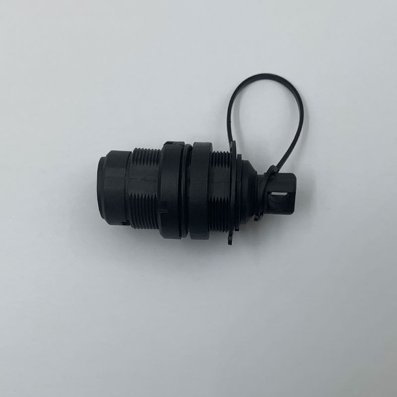 Factory Wholesale 5G Waterproof Outdoor Connector Hardened Black Fiber Optic Adapter Customizable