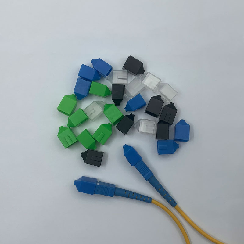 Multi-color Outer-cover Style SC Fiber Optic Equipment Dust Cap Simplex Fiber Optic Patch Cord Connector Dustproof Cap