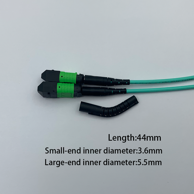 High Quality Low Price 44mm Length 3.6mm Freely Bendable Fire-resistant V0 TPE Material Conector De Fibra Optica Tail Sleeve