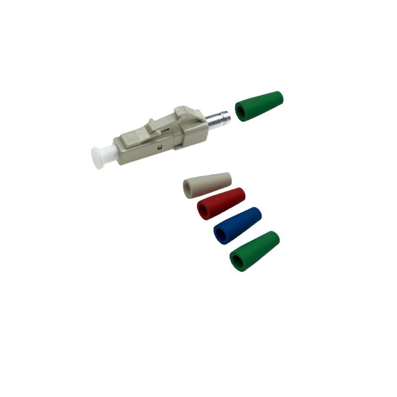 Fire-Retardant V0 TPE Fiber Optic Connector Fiber Ferrule LC Fiber Optic Connector 14mm Length 2.0mm Inner Diameter Tail Sleeve