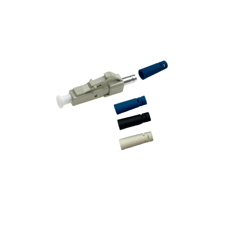 Wholesale LC APC Green Red Black Gray Blue Single Mode Simplex 3.0mm Fiber Optic Connector Tail Sleeve 14.5mm Length