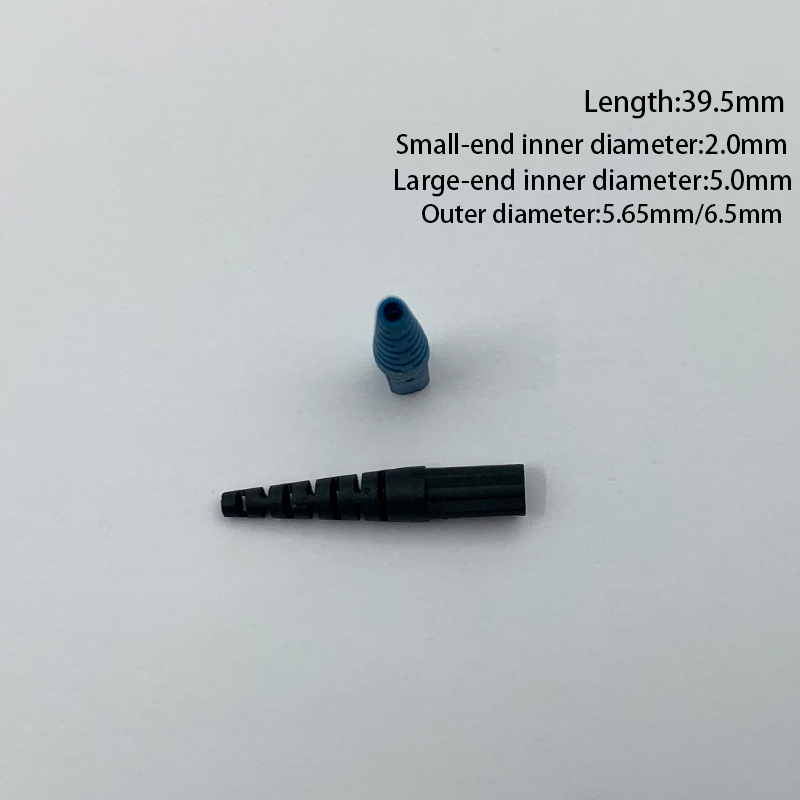 Factory Wholesale Plastic Product Fiber Optic Connector Patch Cord Ends Sleeve 39.5mm Length 2.0mm SC Fiber Optic Connector Boot