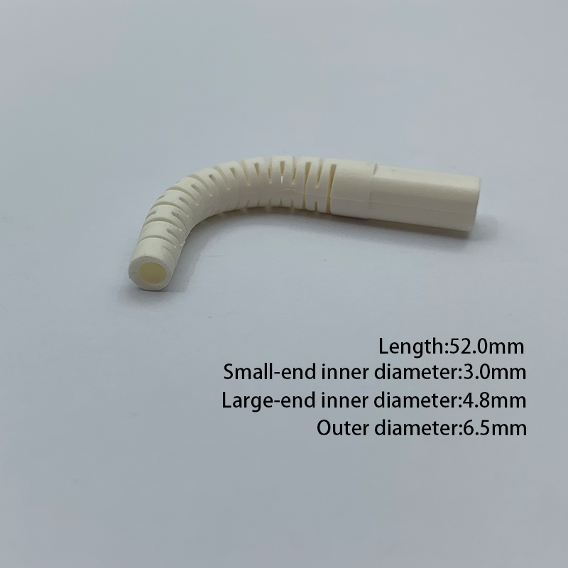 SC APC UPC 52mm Length 3.0mm Unassembled Fiber Connector Fire-Retardant V0 TPE Patch Cords Boot Tail Sleeve Bendable