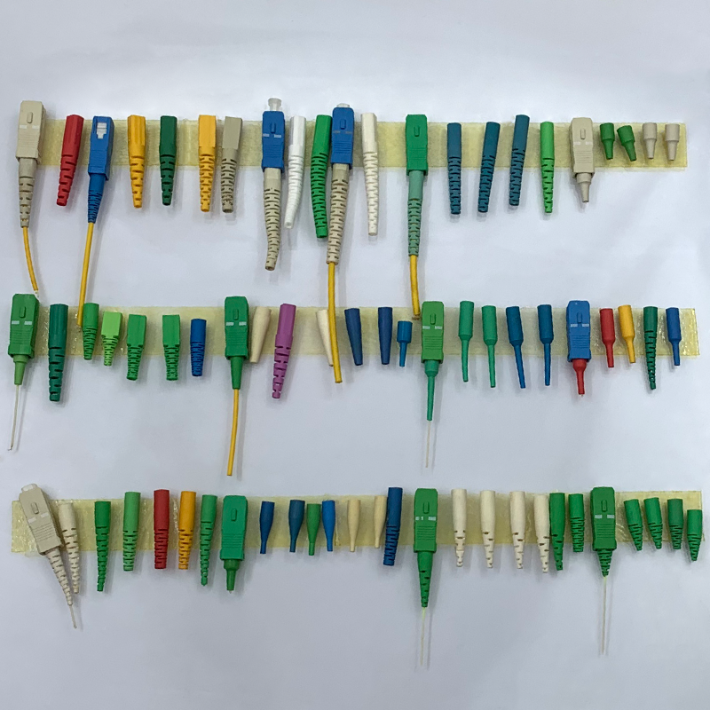 0.9mm 2.0mm 3.0mm SC Fiber Optic Connector Boot SC APC UPC 0.9/2.0/3.0mm Ferrule Assembly Parts Connector Tail Sleeve