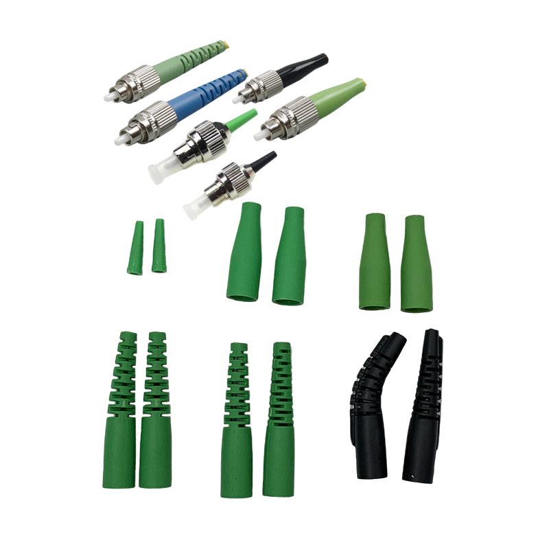 Custom 0.9mm 2.0mm 3.0mm FC Fiber Optic Connector Boot Flame Retardant Heat Resistant Tail Sleeve RoHS Certified