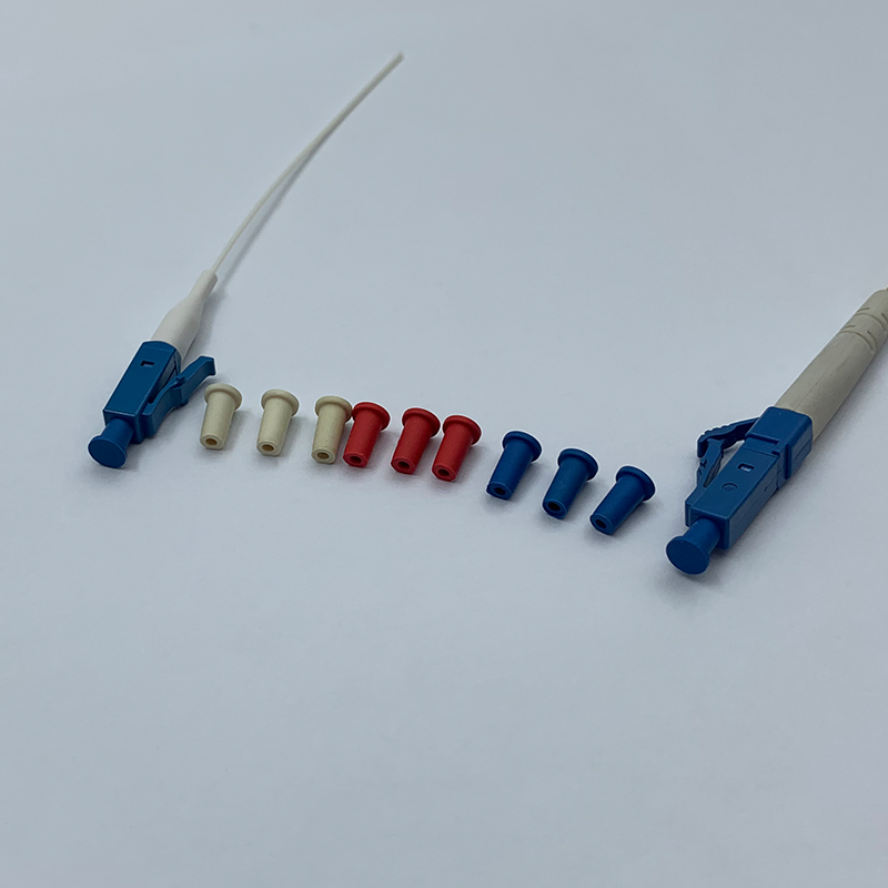 TPE Multiple Colors Available LC 1.25mm High Temperature Fiber Dust Ferrule Connector Parts LC Fiber Optic Dust Cap