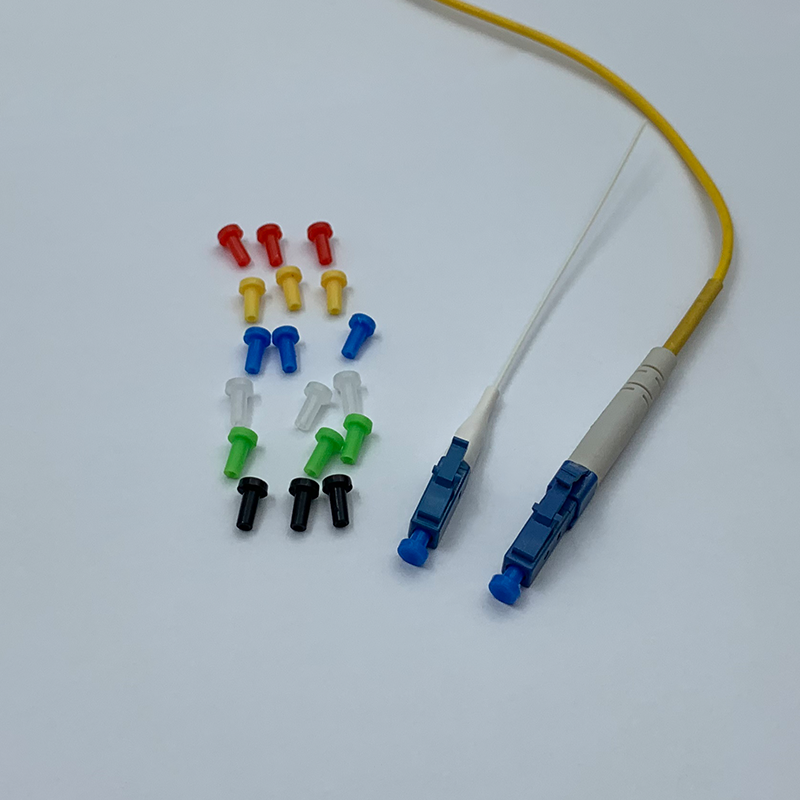 LC Optical Fiber Jumper Dust Cap 1.25mm Optical Fiber Connector PE LC Ferrule-Type Dust Plug Dust Cap