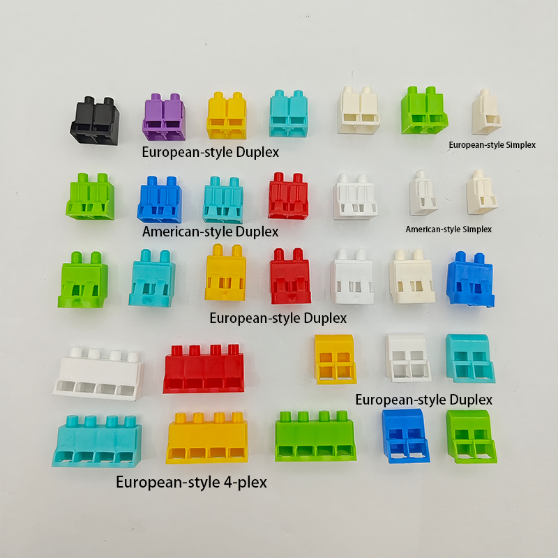 Outer-cover Style Multicolor European-style American-style Available Simplex Duplex 4-plex Fiber Optic LC Connector Dust Cap